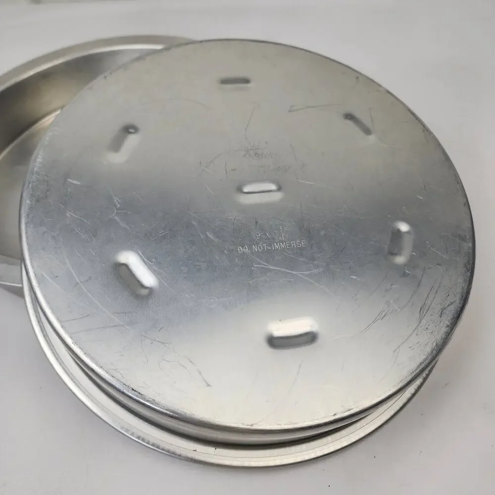 Rema 9 x 1 3/4 Round Cake Pans Insulated Air Baking Bake Double Wall Set Of 2